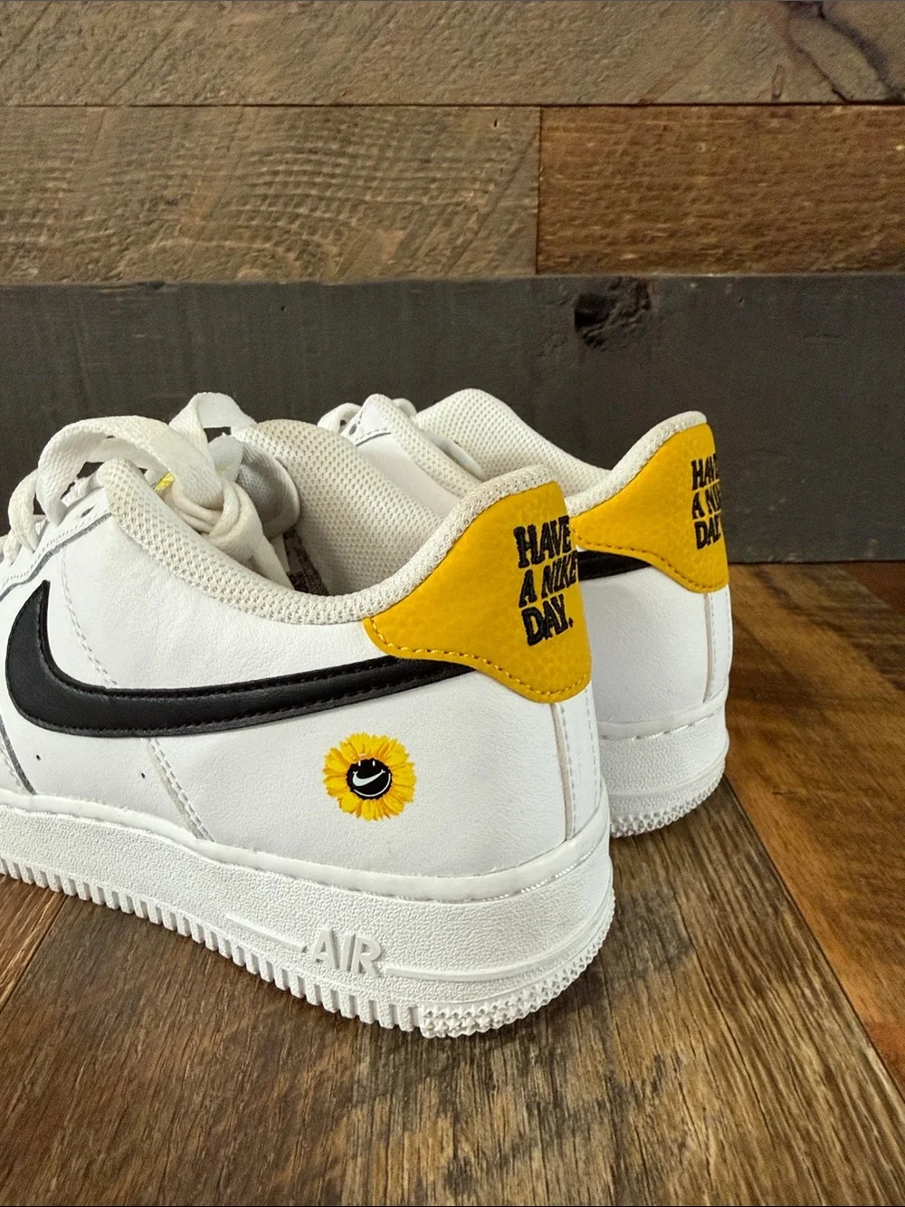 Nike Air Force 1 Low Have A Nike Day White Black Yellow Sunflower